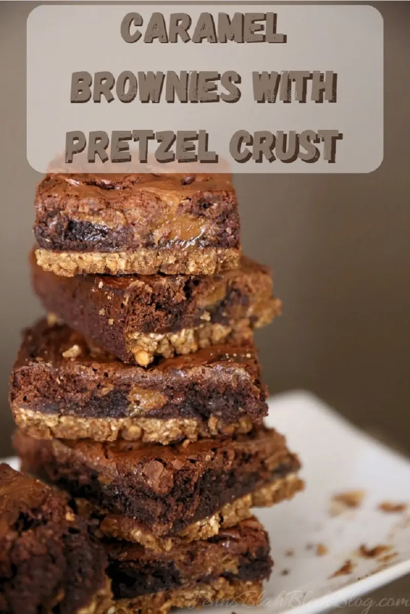 Pretzel Crust Caramel Brownies 3 Pretzel Crust Caramel Brownies